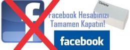 Facebook Hesap Kapatma